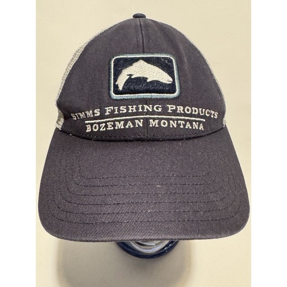 Simms Trout Icon Trucker Hat‎ Black - Picture 1 of 5
